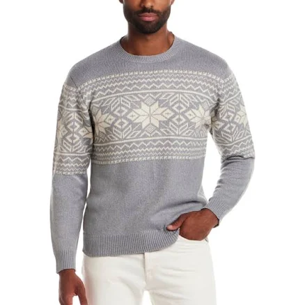 Weatherproof Vintage Men's Snowflake Crewneck Sweater