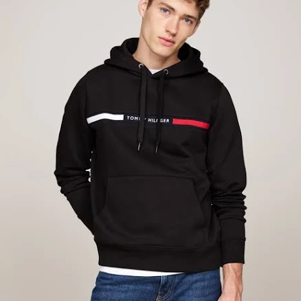 Tommy Hilfiger Men's Chest Logo Fleece Hoodie