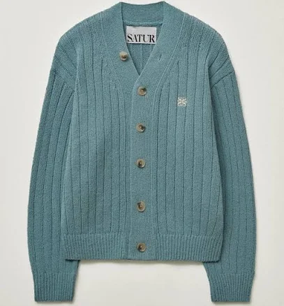 25FW Satur Faro Oversize Boucle Cardigan