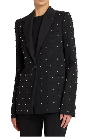 Givenchy Women's Embellished Single-Breasted Classic Jacket