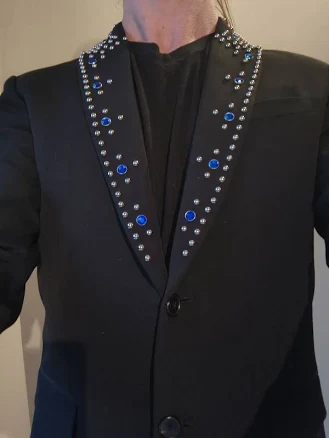 Givenchy Blazer With Studs And Crystals 48 Men's