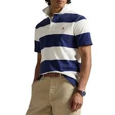Polo Ralph Lauren Stripe Short Sleeve Rugby Polo Shirt