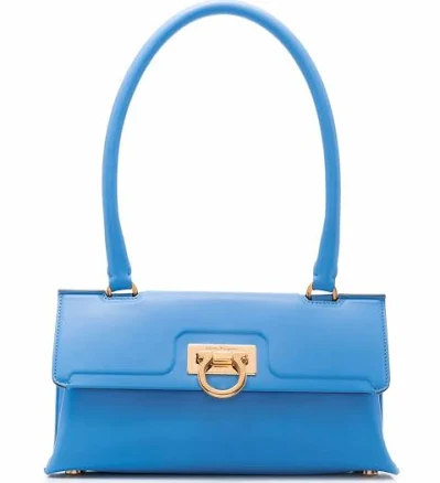Salvatore Ferragamo Medium Trifolio Leather Shoulder Bag In Hot Pink | ModeSens