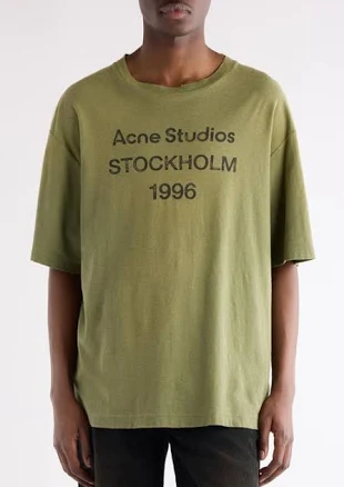 Acne Studios Logo Print T-shirt