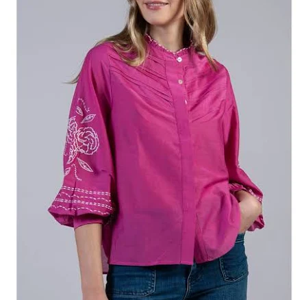 Cape Cove Women's Camellia Silk Cotton Blouse