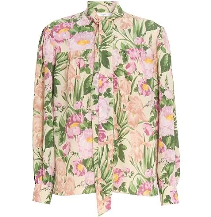 Chloé Women's Blouse Silk Floral Print