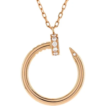 Cartier Juste un Clou 18ct Rose Gold Diamond Necklace