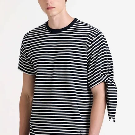 Jw Anderson Men's Striped Knot T-shirt