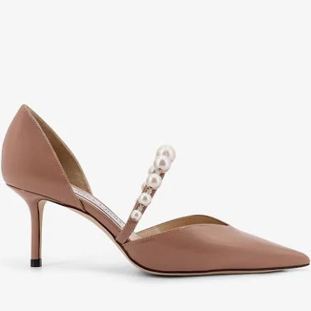 Jimmy Choo Aurelie Patent Leather Pumps, 39.5 / Ballet Pink White