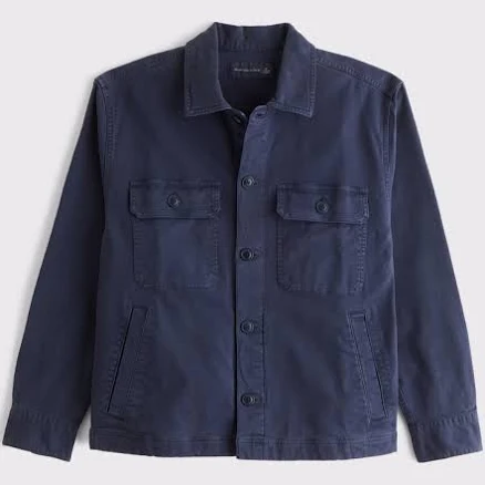 Abercrombie & Fitch Men's Twill Shirt Jacket
