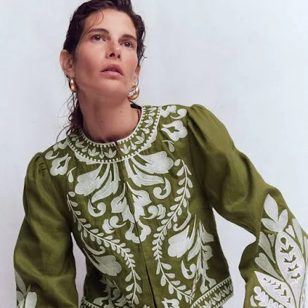 Boden Women's Embroidered Linen Jacket