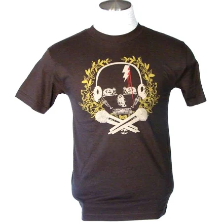 Split Brown Signature Short Sleeve Men's Small S