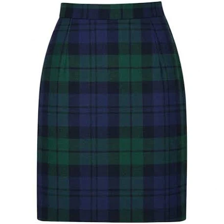 Scottish Kilt High-Waisted Tartan Pencil Skirt