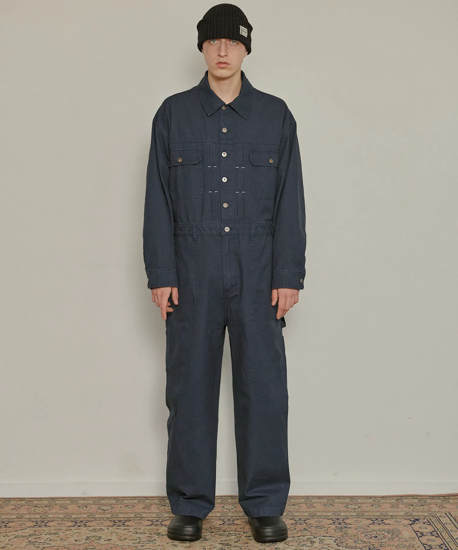 Parburn 5804 Carpenter Oversized Navy Jumpsuit