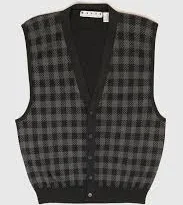 Vintage Checkered Plaid Sweater Vest