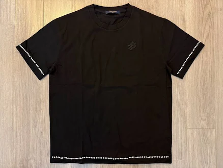 Men Louis Vuitton Pearl-embellished Cotton T-shirt