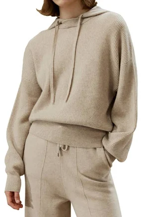 Lilysilk Women's Eshe 2-in-1 Cashmere Detachable Hoodie