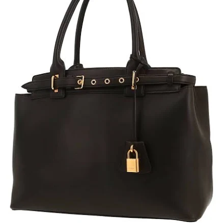 CELINE Women's Conti Supple Grained Calfskin Leather Bag