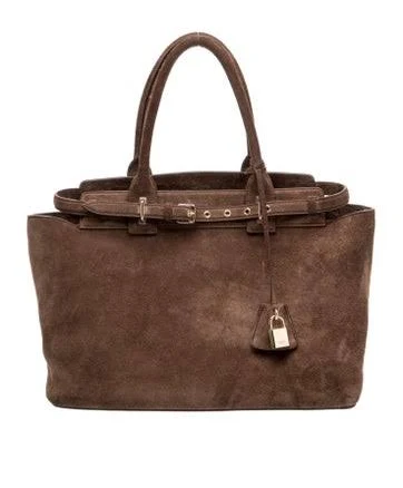 Celine Leather Conti Medium 2023 in Brown