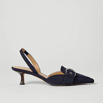 Ann Taylor Women's Patent Buckle Slingback Pump