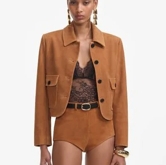 Self Portrait Suede Jacket