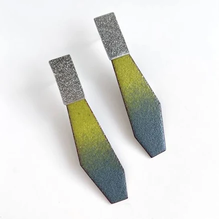 Ombre Enamel Drop Earrings