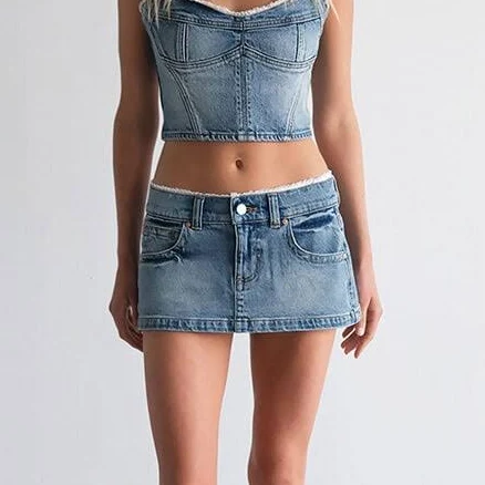 Abrand Jeans Women's Selena Lace Mini Skirt