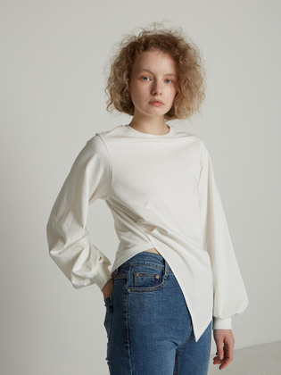 New Tuck Unbalnce T-shirt