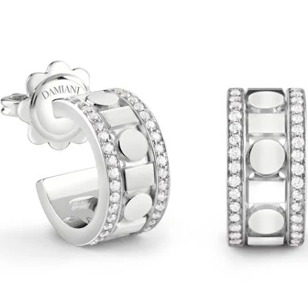 Damiani Belle Époque Reel Earrings White Gold and Diamonds