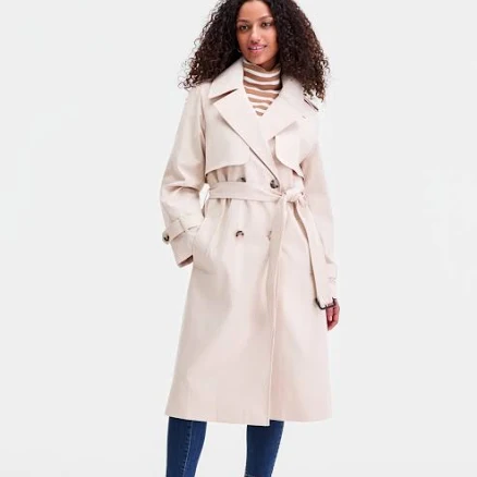 Tommy Hilfiger Women's Double-Breasted Belted Trench Coat