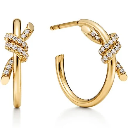 Tiffany Knot Hoop Earrings