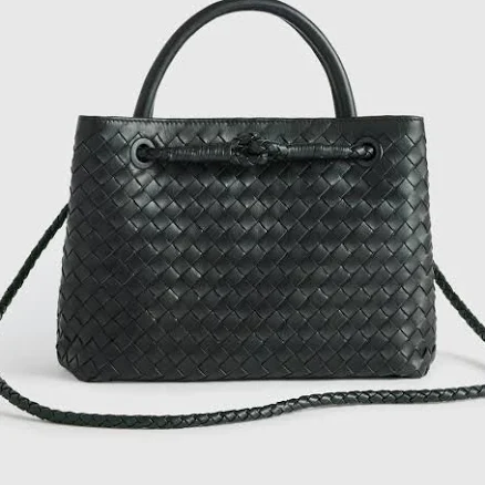 Quince Handwoven Italian Leather Mini Satchel