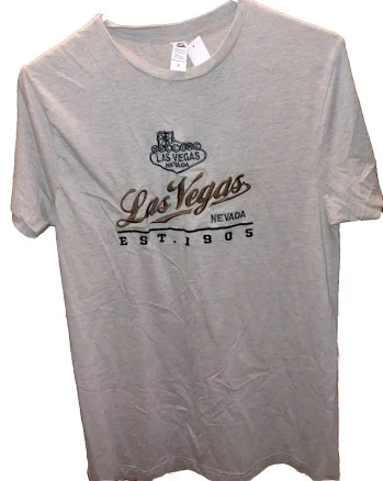 Medium Fully Embroidered Las Vegas T-shirt
