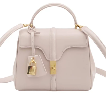 Celine Mini 16 Satinated Calfskin Bag - Nude