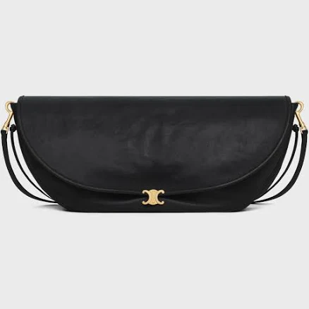 CELINE Women's Halfmoon Soft Triomphe Lambskin Bag