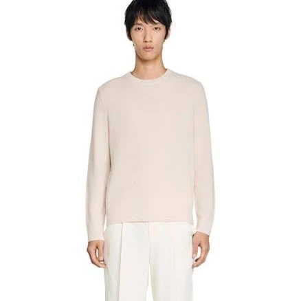 Sandro Men's seed stitch Crew neck sweater