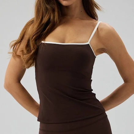 Women's Exercere Active Tank Top Pecan Brown Size