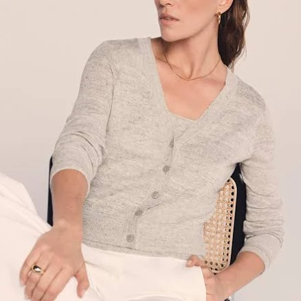 Mint Velvet Layered V-Neck Cardigan