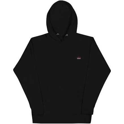 Embroidered Cotton-Blend King Crown Hoodie