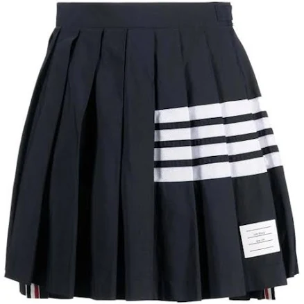 Thom Browne Women's Dropped Back Pleated Mini Skirt