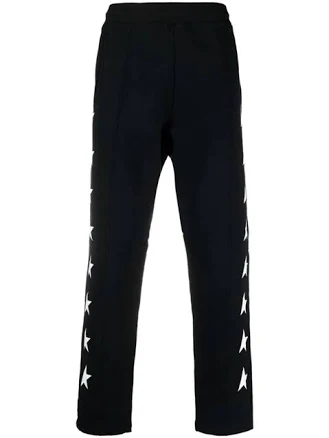 Star-motif Track Pants In Black