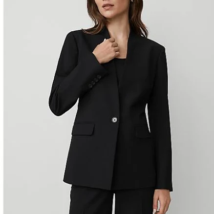 Ann Taylor Women's Collarless Seasonless Stretch Blazer
