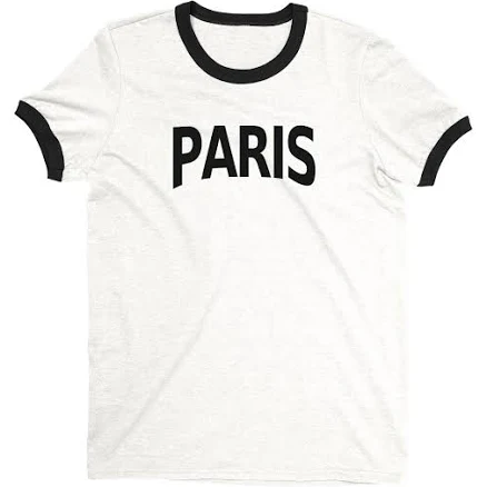 Paris Ringer Vintage Retro T-Shirt