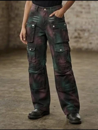 Tie-Dye Cargo Pants