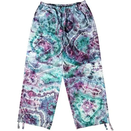 Tie Dye Parachute Cargo Pants