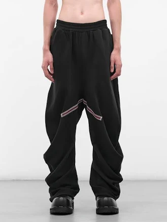 TAREET H. Lorenzo Piped Twisted Sweatpants