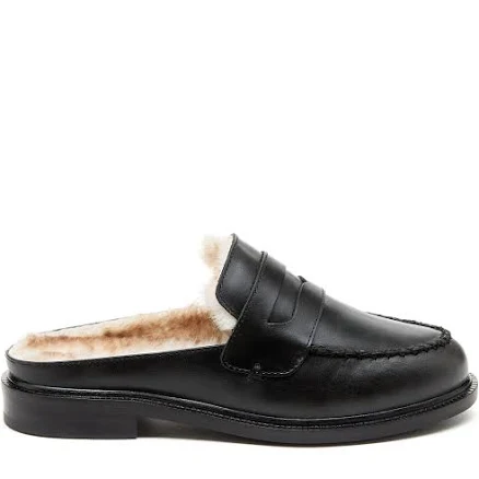 Kelsi Dagger Brooklyn Lock Faux Shearling Loafers