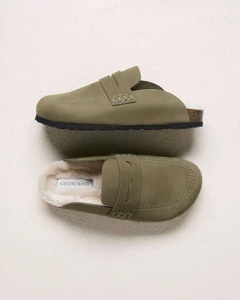 Celtic & Co. Women's Shearling Lined Penny Loafers