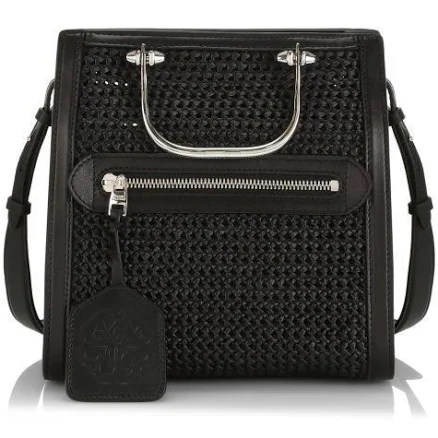 Alexander McQueen Women's The Short Story Raffia Tote