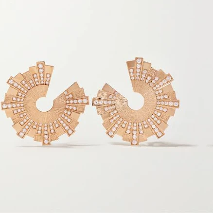 Piaget Sunlight Palace 18-karat Rose Gold Diamond Earrings